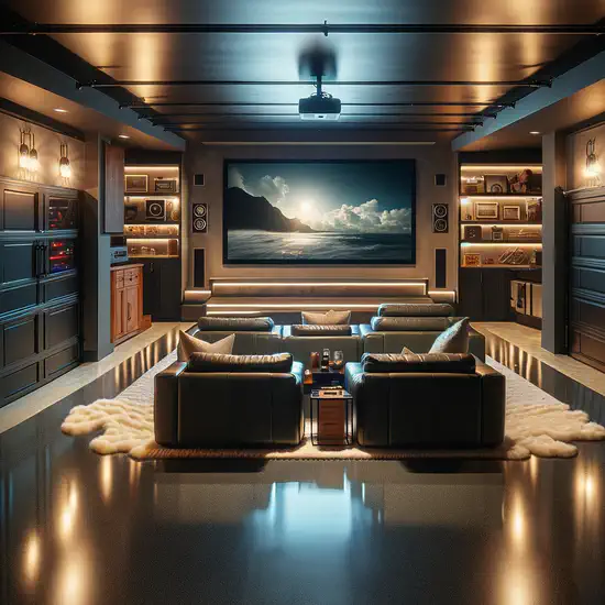 Cinematic Garages: Creating Home Theaters with Style with Deluxe Coating Vancouver