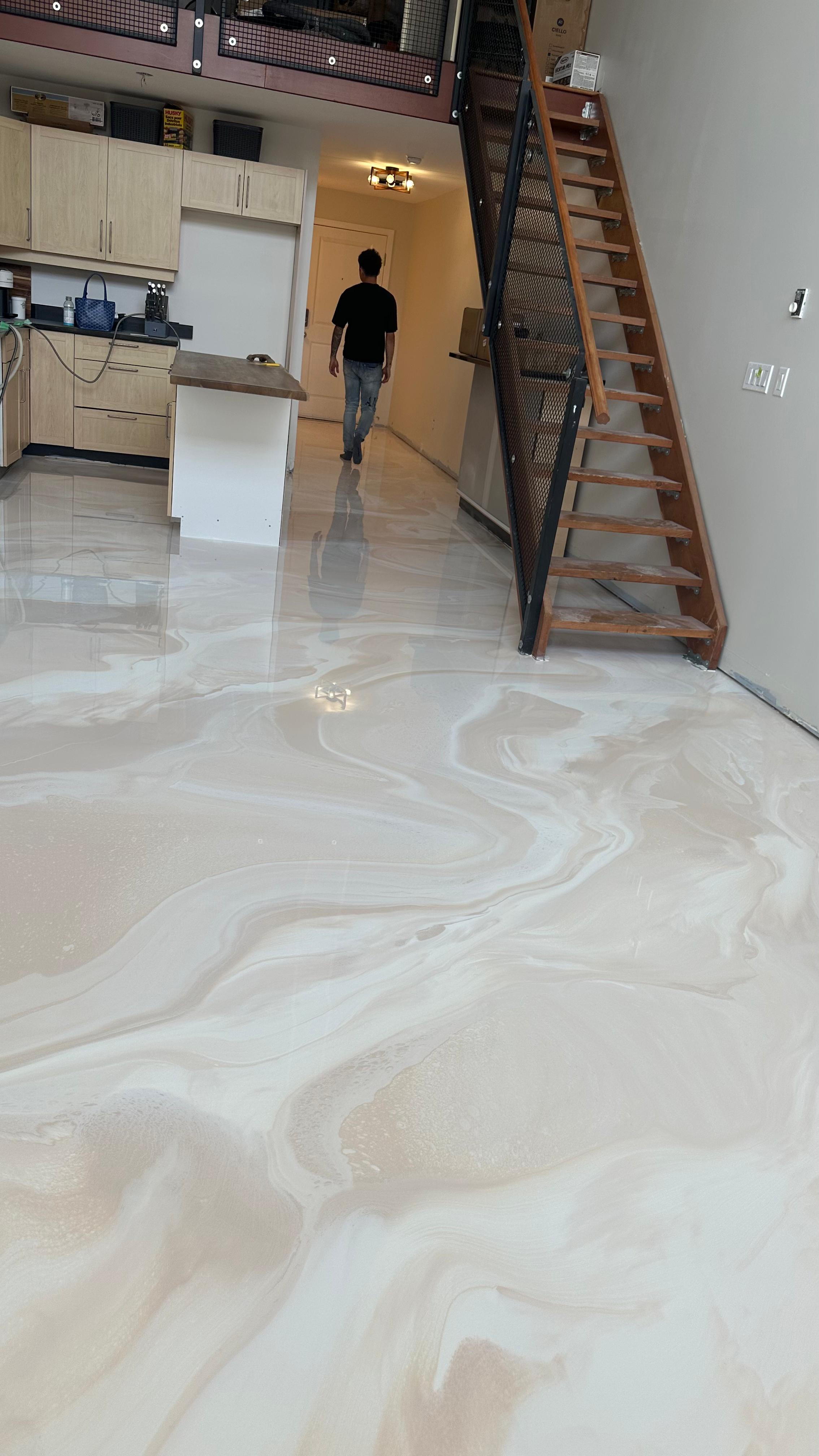 epoxy flooring 5-year warranty Vancouver by Deluxe Coating