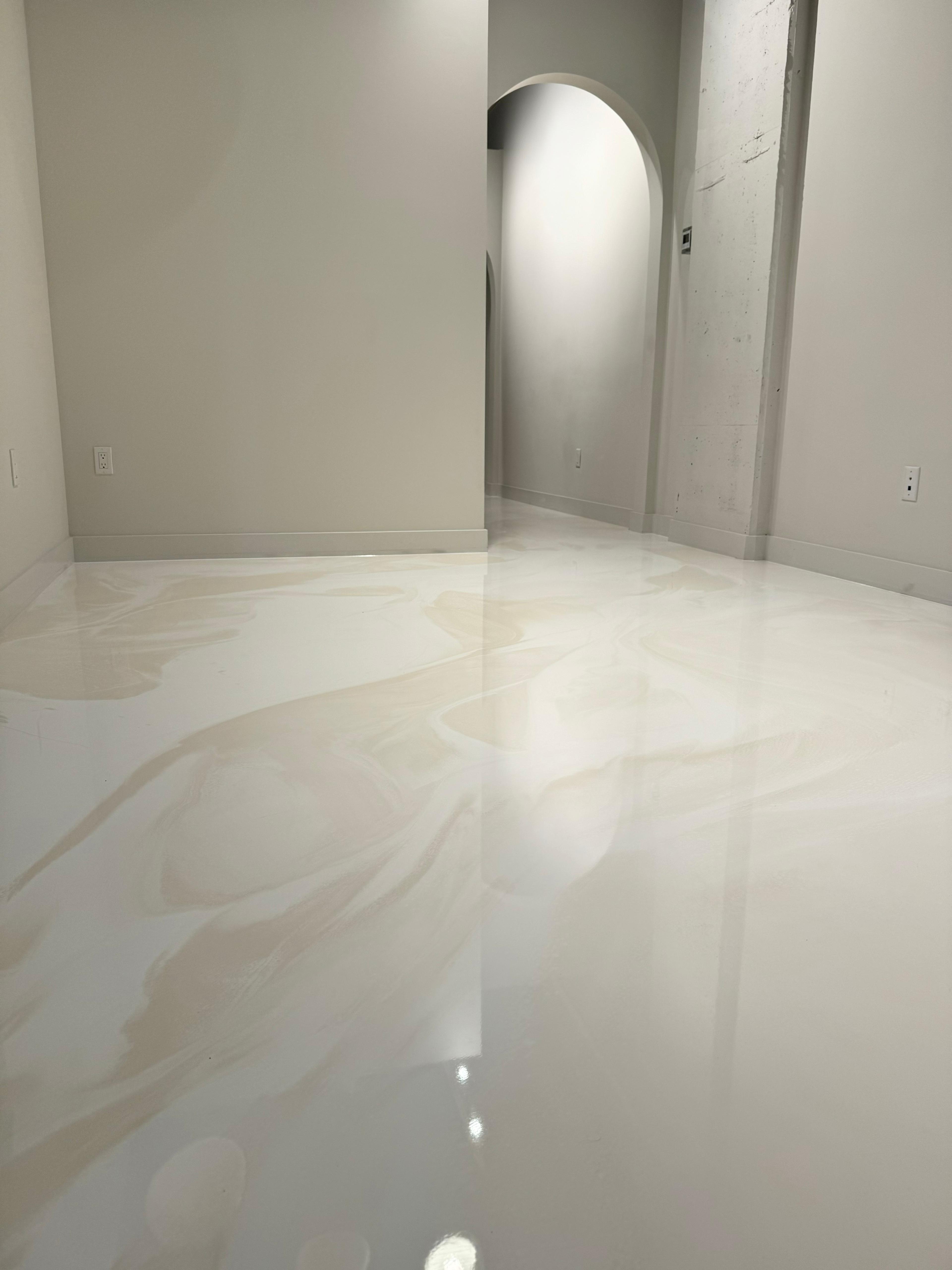 metallic epoxy flooring Vancouver example 11 by Deluxe Coating