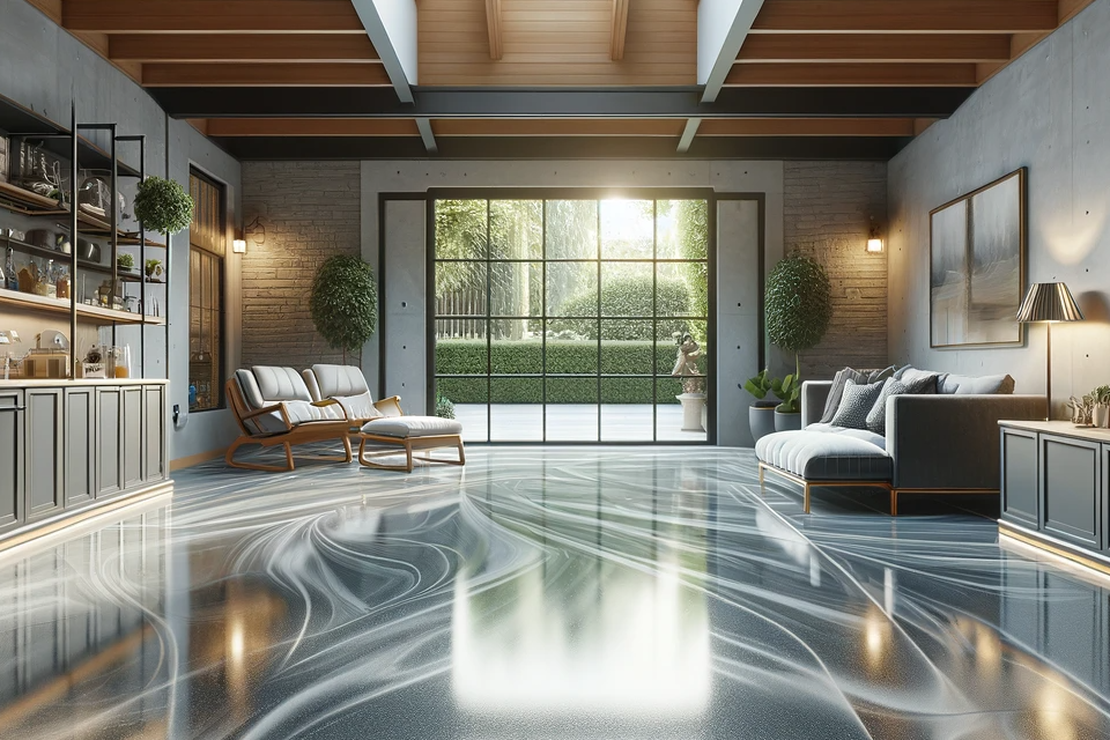 Personalized Interior Epoxy Flooring Quality Upgrade with Deluxe Coating Vancouver